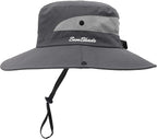 Womens Summer Sun Hat Beach Hat Wide Brim Outdoor UV Protection Hat Foldable by AEFSHAN