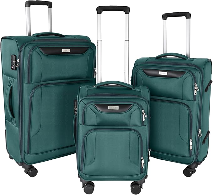 3-Piece Softside Expandable Luggage Set by WireHot