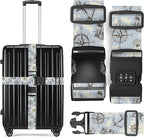 2 Pack Luggage Straps, Adjustable Cute Printing by ZSYTZL