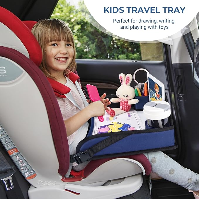 COOLBEBE Kids Travel Tray for Toddler Car Seat, Travel Tray for Airplane - Image 7