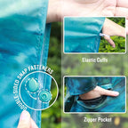 SaphiRose Rain Poncho Jacket Coat Hooded - Image 5