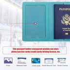TIGARI Passport Holder for Travel Women Men, PU Leather Passport Wallet Cover - Image 2