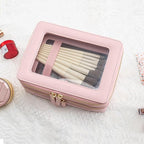 Aveniee XL Clear Makeup Organizer, Double Layer Travel Cosmetic Case - Image 5