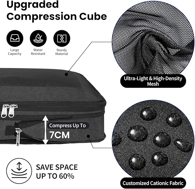8 Set/6 Set/4 Set Compression Packing Cubes - Image 2