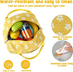 Bluboon Lunch Bag for Women Men Cute Corduroy Lunch Tote Bags Reusable - Image 2