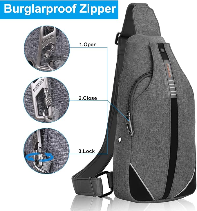 WATERFLY Small Crossbody Sling Backpack Anti Theft Backpack - Image 2