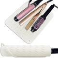 12" X 9" Large Heat Resistant Silicone Mat for Hair Styling Tools, Curling Iron Mat, Flat Iron Holder, Hair Straightener Pad Cover, Makeup Mat, Hot Tools Mat for Travel Vanity Salon - Ivory