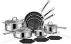 Pots and Pans Set Non Stick, Non Stick Frying Pans, Saute Pan & Stock Pot by SC-LLC