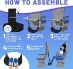 BASIC CONCEPTS Airplane Adjustable Foot Hammock, Perfect or Office Footrest to - Image 5