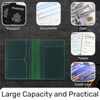 HIFA Leather Passport Holder, Handmade Passport Cover - Image 5