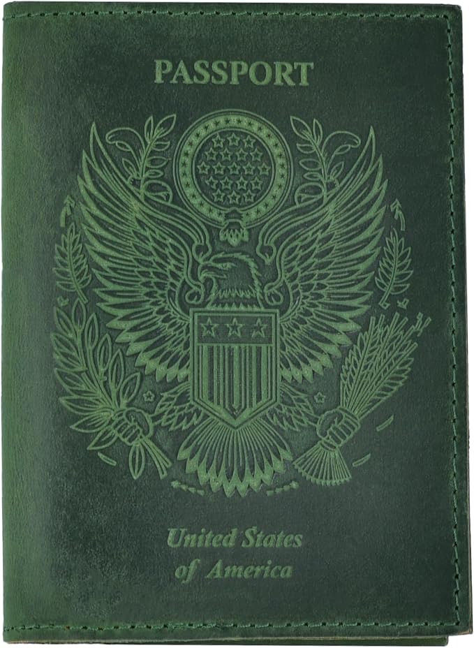 LEATHER VILLAGE Leather Passport Holder Cover – Travel Wallet by LeatherVillage