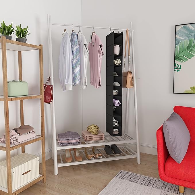 MAX Houser 10-Shelf Hanging Shoe Shelf Organizer, Hanging Shoe Storage - Image 7