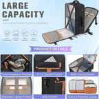 42L Travel Laptop Backpack, Expandable Carry-on Luggage, Anti-Theft Business - Image 3