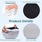 5 STARS UNITED Seat Cushion for Tailbone Pain Relief – Large Memory Foam - Image 7