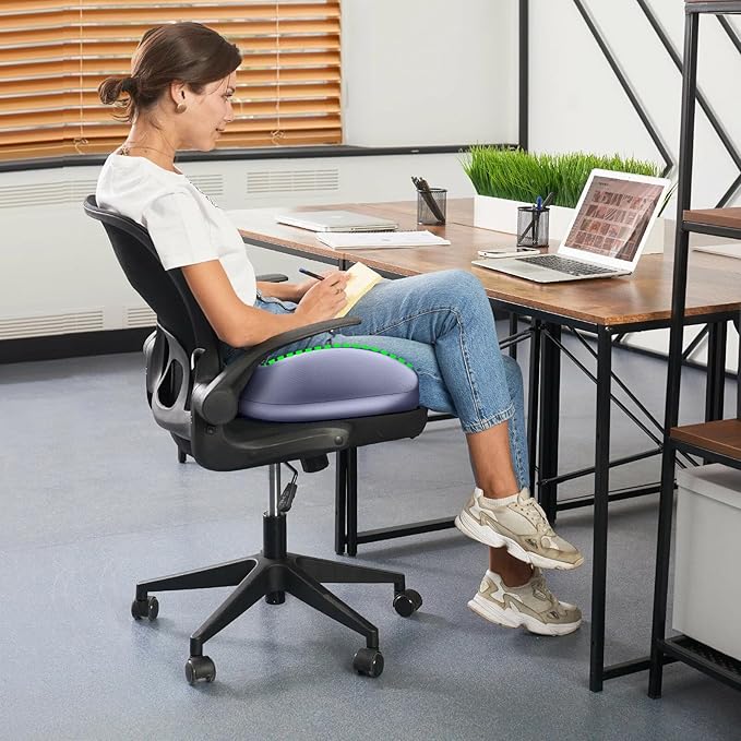 Benazcap Large Seat Cushion for Office Chair Memory Foam Coccyx Pain Relief - Image 8