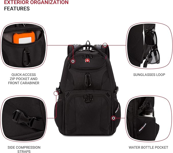 SwissGear Mini 1900 Scansmart Slim Version Laptop Backpack - Image 3