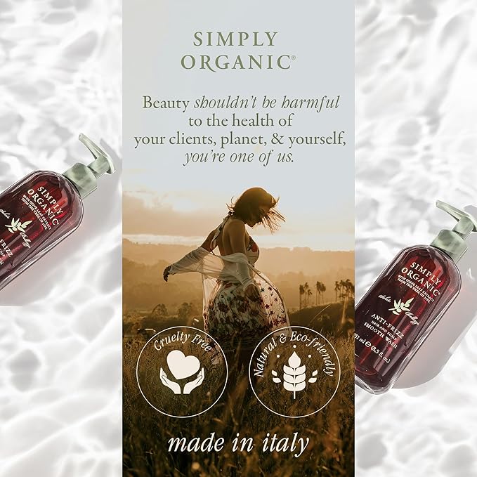 SIMPLY ORGANIC Frizz Control Hair Shampoo Scalp Wash Made in Italy, All Natural - Image 7
