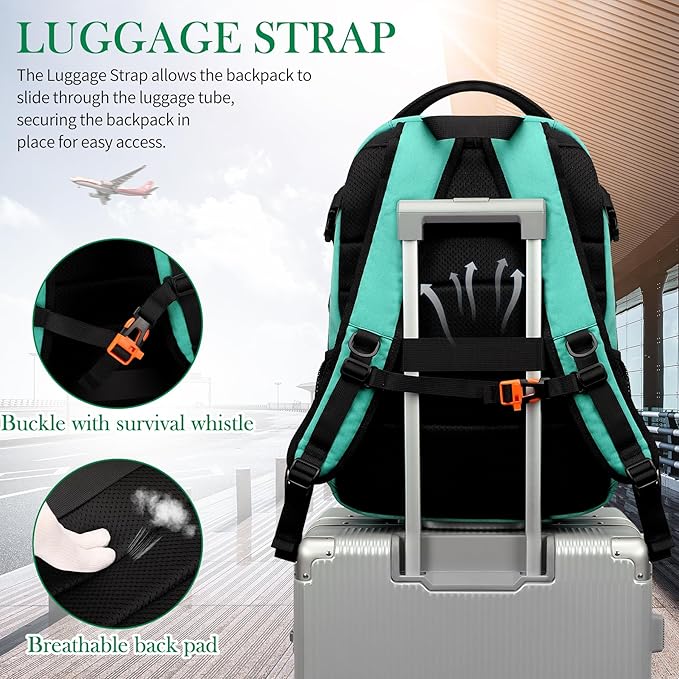 FENGDONG 17.3 inch Large Laptop Backpack Durable Waterproof Travel College - Image 6