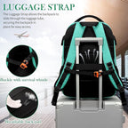 FENGDONG 17.3 inch Large Laptop Backpack Durable Waterproof Travel College - Image 6