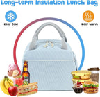 Bluboon Lunch Bag for Women Men Cute Corduroy Lunch Tote Bags Reusable - Image 3