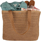 Roxy Women's Beach Tote Bag | Travel | Vacation | Straw | Lightweight | - Image 5