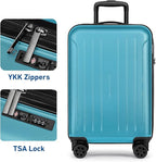 KYME Suitcase Hardshell With Double Spinner Wheels, PC+ABS TSA Lock Travel - Image 4