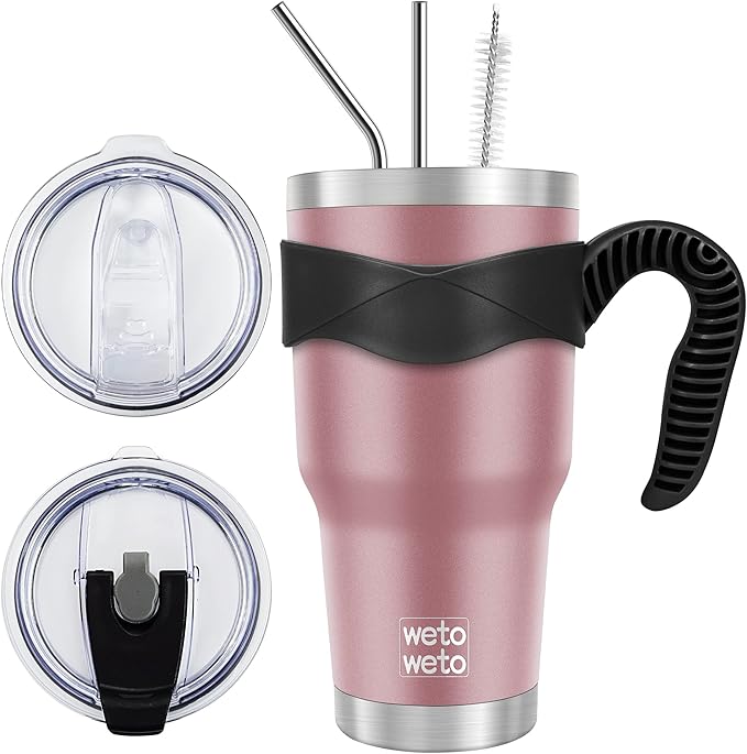 WETOWETO 30 oz Tumbler Stainless Steel Vacuum Insulated Coffee Cup by Wetoweto
