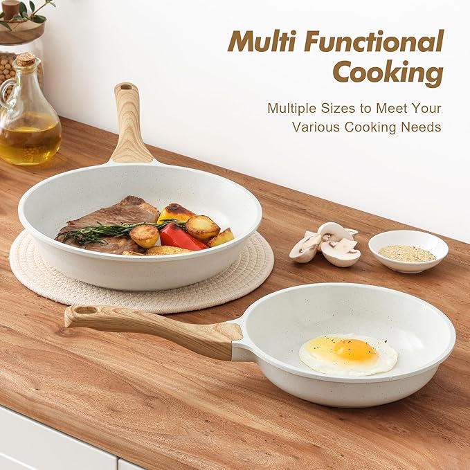SENSARTE Nonstick Frying Pan Skillets, Healthy Cookware Chef's Pan, Free of - Image 5