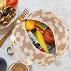 Bluboon Lunch Bag for Women Men Cute Corduroy Lunch Tote Bags Reusable - Image 5