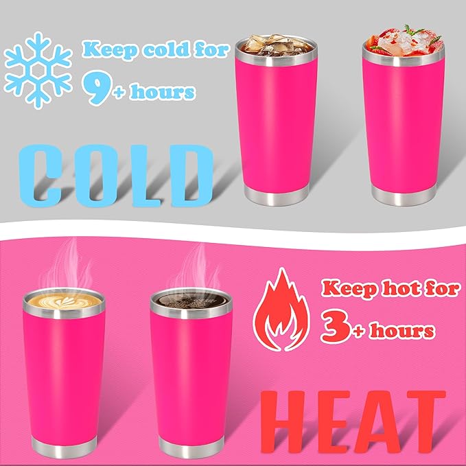 20 oz Tumbler with lid Double Wall Vacuum Insulated Tumblers Stainless Steel - Image 4