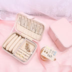 2 Layer Portable Jewelry Box, Large Jewelry Travel Case - Image 6