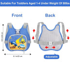 Accmor Toddler Harness Leash + Reflective Anti Lost Wrist Link, Cute Car Kids - Image 2