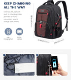 LOVEVOOK Travel Backpack for Men 17inch Large Work Backpack for Men Large - Image 3
