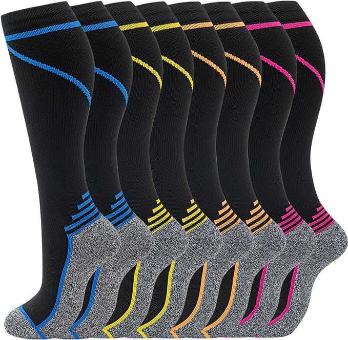 fenglaoda 8 Pairs Compression Socks by fenglaoda
