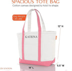 CB STATION Medium Classic Canvas Tote Bag - Image 4