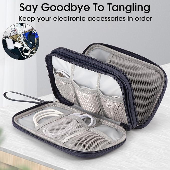 Leather Travel Electronic Organizer - Image 6