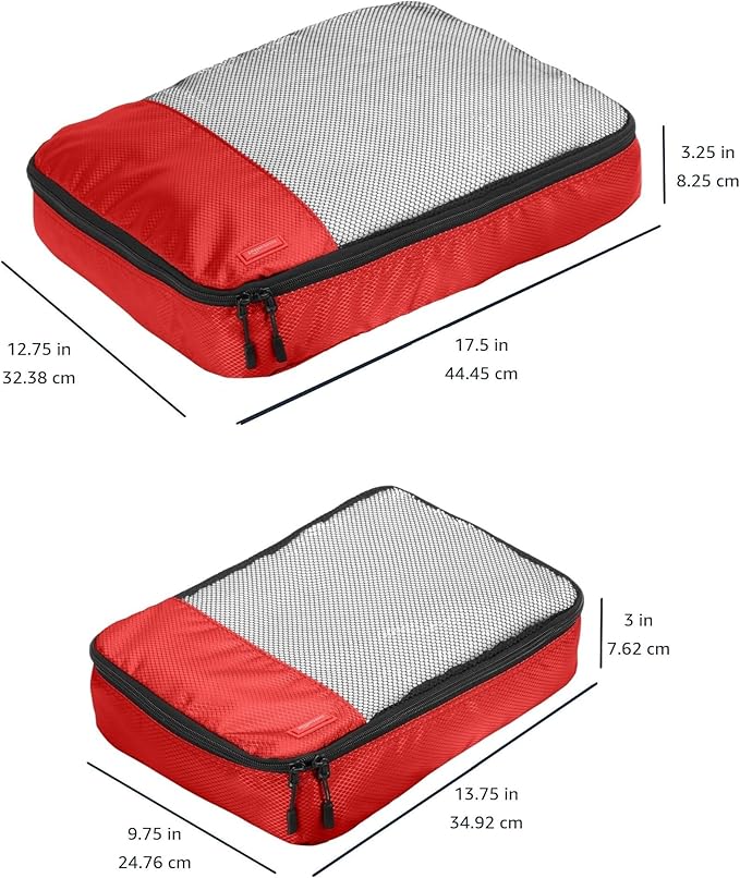 Amazon Basics Packing Cubes for Travel, Packing Organizers Set, 4-Piece-Set - Image 3