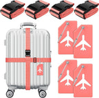 Weewooday 8 Pcs Luggage Straps Suitcase Tags Set by Weewooday