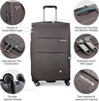 Hanke 20/28 Inch 2 Piece Luggage Sets - Image 3
