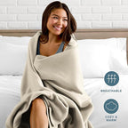 Bare Home Polar Fleece Blanket - Image 3