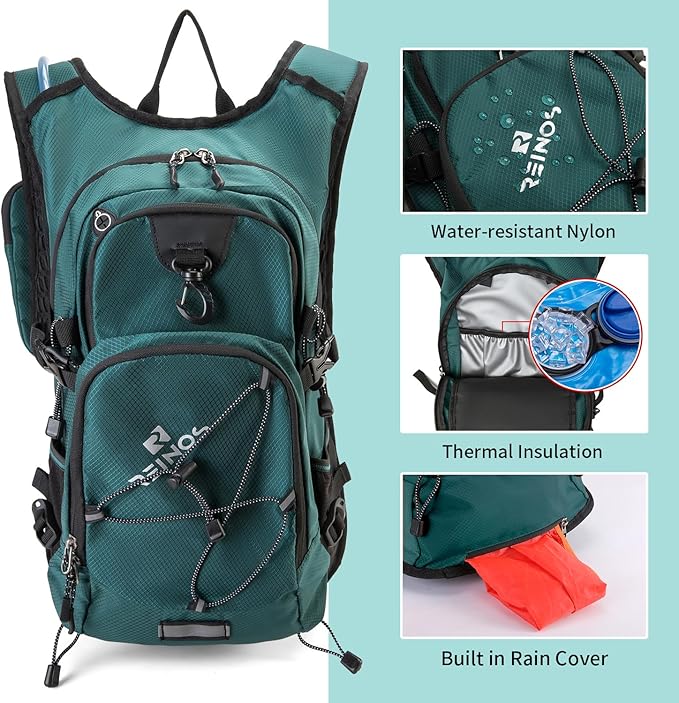 Hydration Backpack Pack with 2L Water Bladder 18L Hiking Backpack Women Men - Image 3