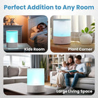 Everlasting Comfort 2.5L Top Fill Humidifiers for Bedroom - Quiet Easy to Fill & Clean, 24HR Runtime, Night Lights, Timer, Ultrasonic Cool Mist Humidifier, Auto Shut-Off, Essential Oil Diffuser