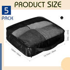 5 Pcs Packing Cubes for Suitcase Large Travel Cubes Carry on Luggage Organizer - Image 2
