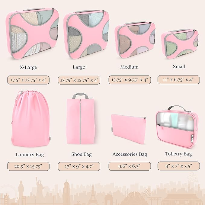 Shacke Premium 8 Packing Cubes Set - Image 4