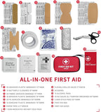 All-Purpose First Aid Kit 184 Pieces, Emergency Kit - Image 7