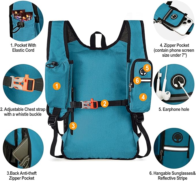 Seektop 15L Small Hiking Backpack - Image 3