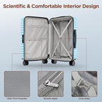 SHOWKOO Luggage Sets 3 Piece Hardside Expandable Suitcase - Image 9