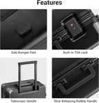 LEVEL8 Zipperless Carry On Suitcase Airline Approved - Image 8