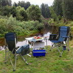 Camping Chair for Adults Heavy Duty Outdoor Patio Lawn Chairs Portable Support - Image 2