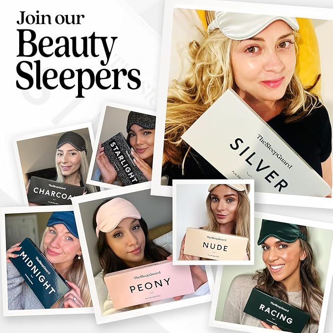 Pure Silk Sleep Mask Light Blocking Travel Essentials. Eye Masks - Image 7